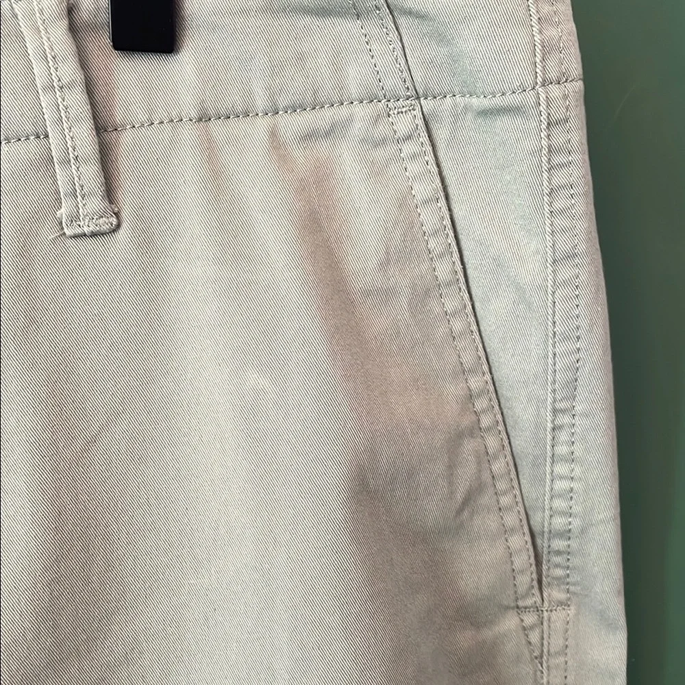 Lands' End Womens 16 Green Chino Ankle Pants Classic Style